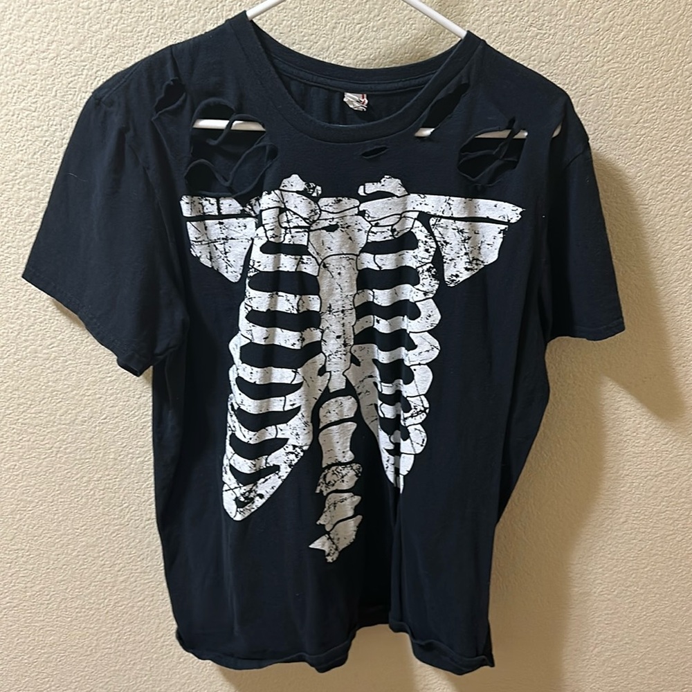 Distressed Skeleton Tee